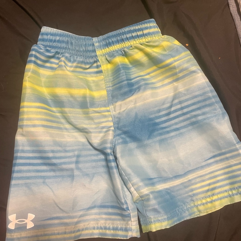 Under Armour Gradient Blue and Yellow Shorts